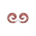 Red Dried Flower Clear Acrylic Spirals at Spencer's