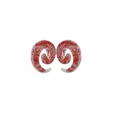 Red Dried Flower Clear Acrylic Spirals at Spencer's
