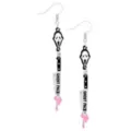 Ghost Face Pink Knife Dangle Earrings at Spencer's