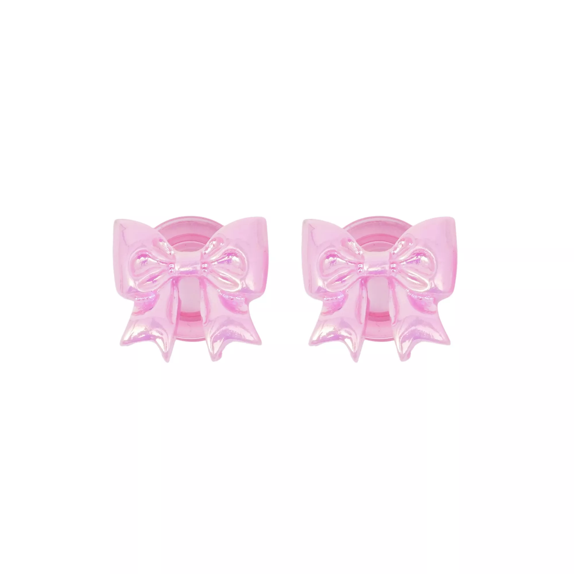 Pink Bow Screw Fit Plugs at Spencer's