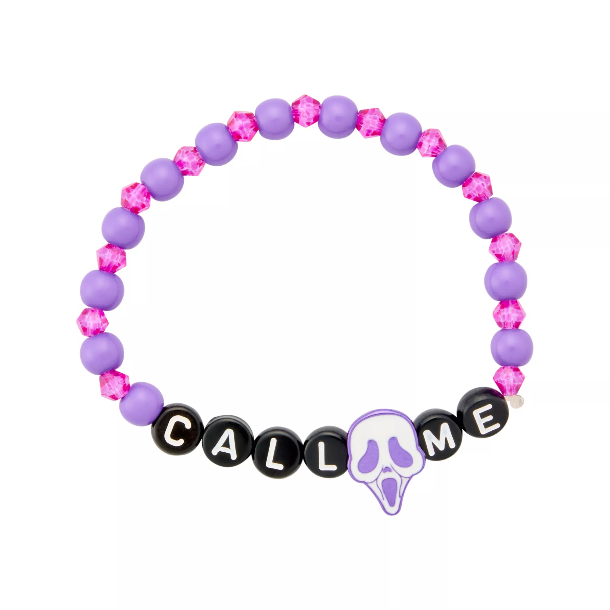 Ghost Face Pastel Charm Bracelets - 3 Pack