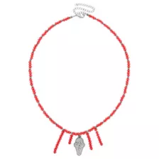 Ghost Face Red Beaded Choker Necklace at Spencer's