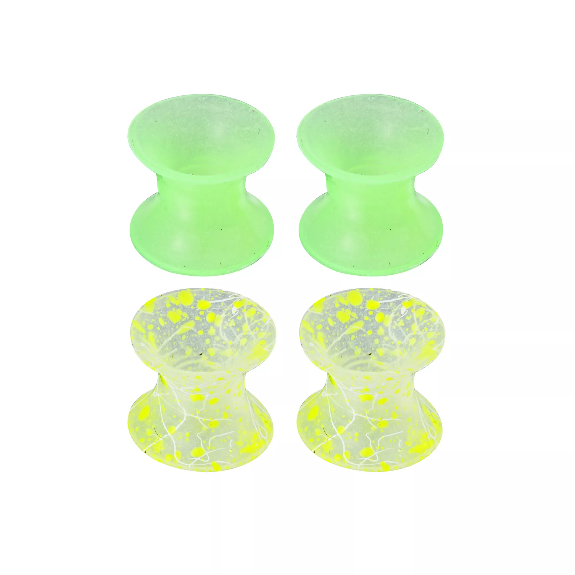 Multi-Pack Green Silicone Splatter Tunnels - 2 Pair at Spencer's
