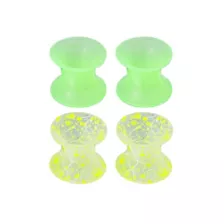 Multi-Pack Green Silicone Splatter Tunnels - 2 Pair at Spencer's
