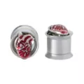 Red Anatomical Heart Plugs at Spencer's