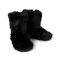 Kayla Malecc Black Faux Fur Boots at Spencer's