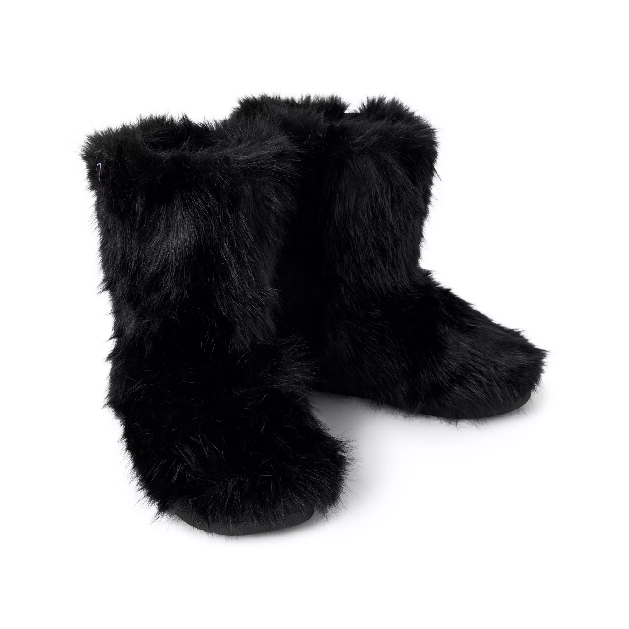 Kayla Malecc Black Faux Fur Boots