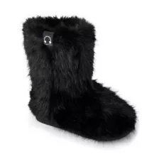 Kayla Malecc Black Faux Fur Boots at Spencer's