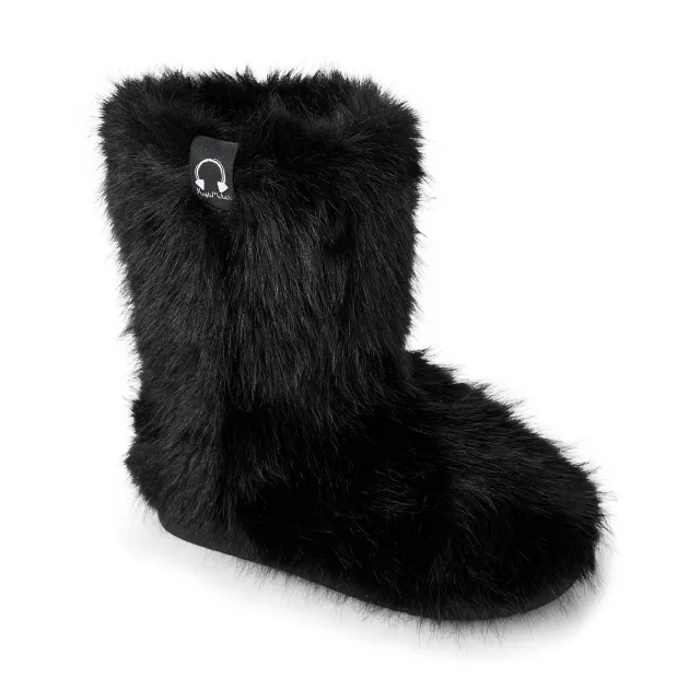 Kayla Malecc Black Faux Fur Boots at Spencer's