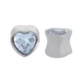 CZ Heart Silver-Tone Plugs at Spencer's