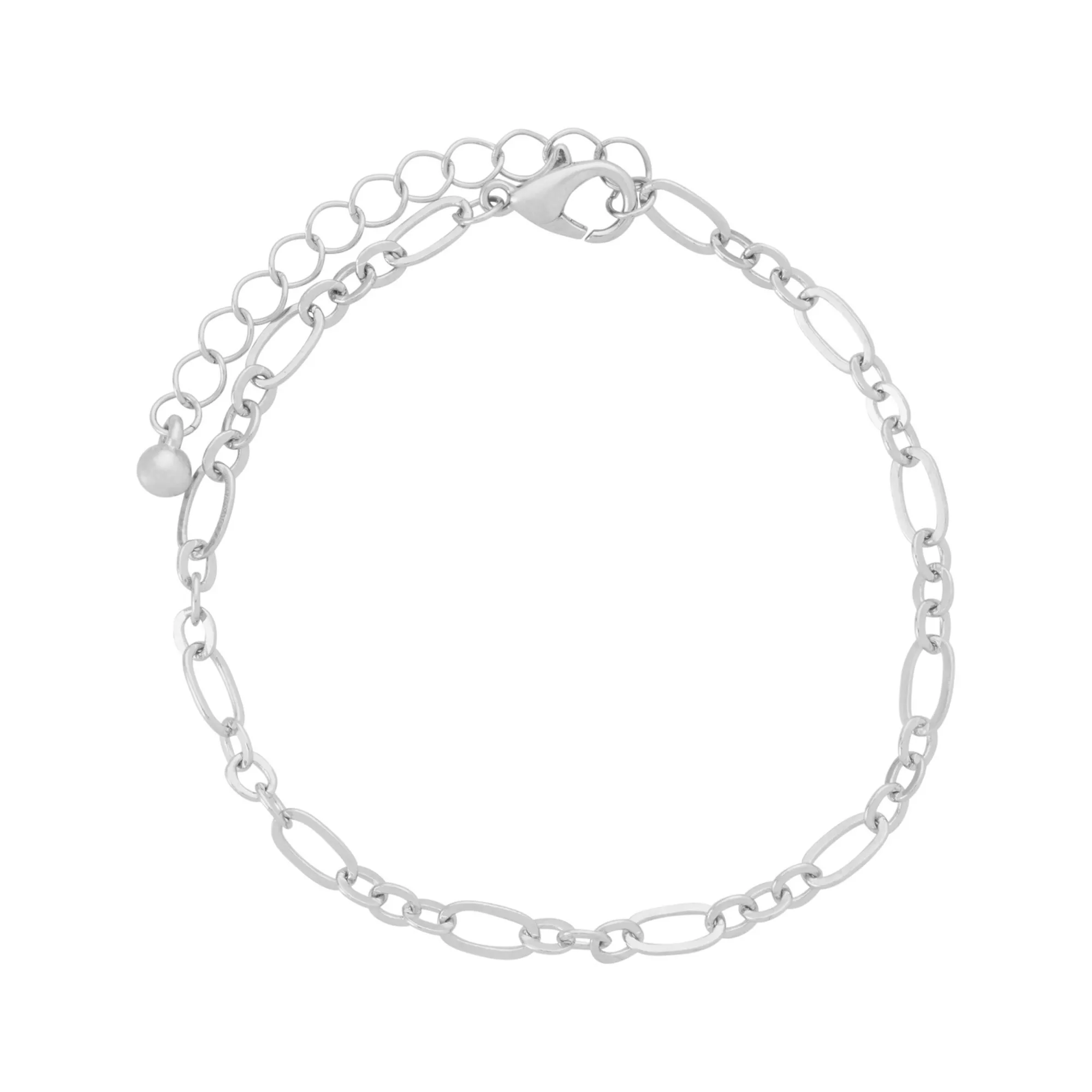 Multi-Pack Black and Red Beaded Heart Chain and Spiked Cuff Bracelets - 5 Pack