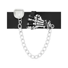 Skeleton Hand Drop Chain Cuff Bracelet at Spencer's