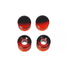 Multi-Pack Black and Red Opal Stone Plugs and Tunnels  - 2 Pair at Spencer's