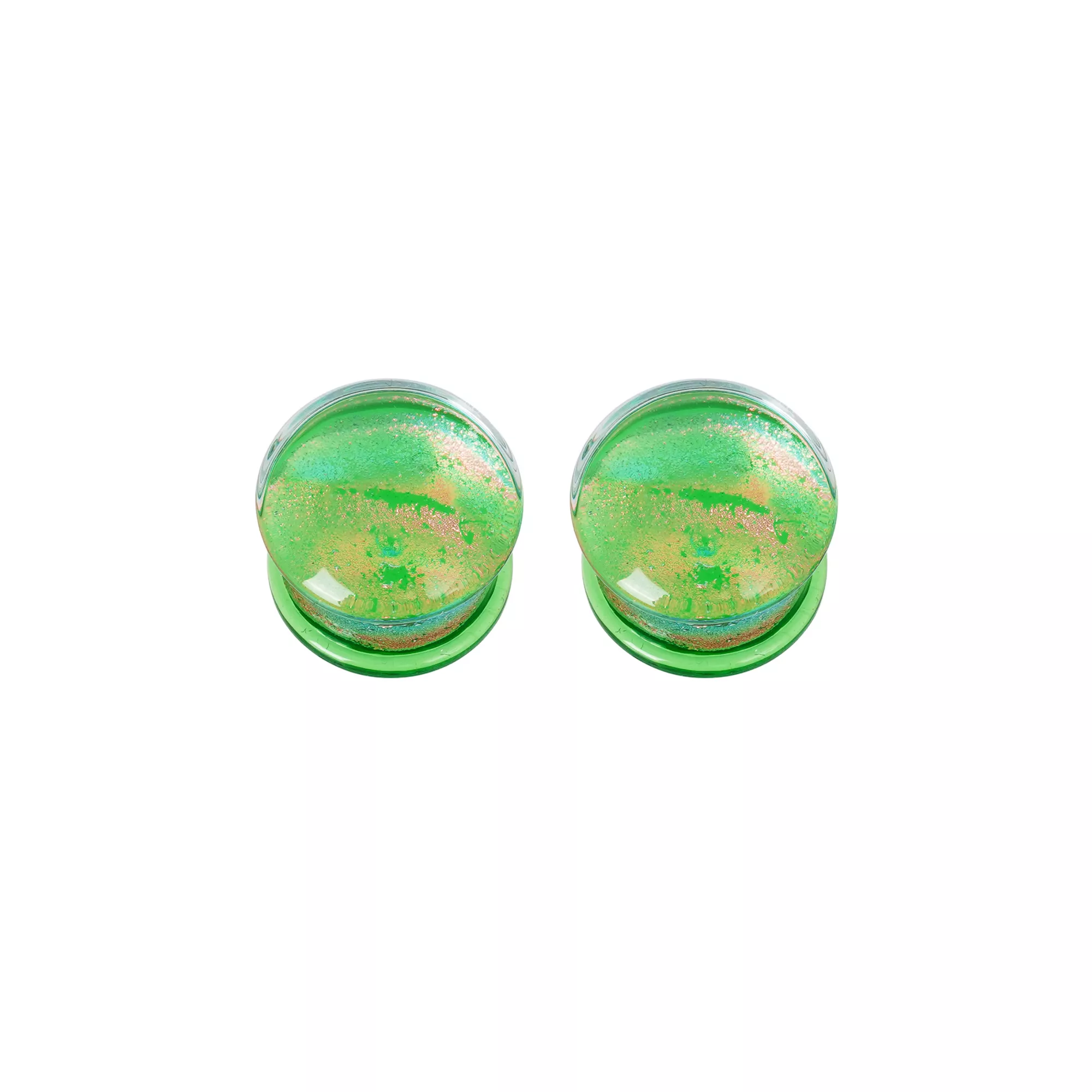 Green Dichroic Glass Plugs at Spencer's