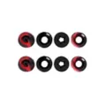 Multi-Pack Red and Black Swirl Star Silicone Tunnels - 4 Pair at Spencer's