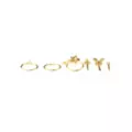 Multi-Pack Gold-Tone Aurora Borealis Effect Nose Pins and Hoop Nose Rings 6 Pack - 20 Gauge at Spencer's