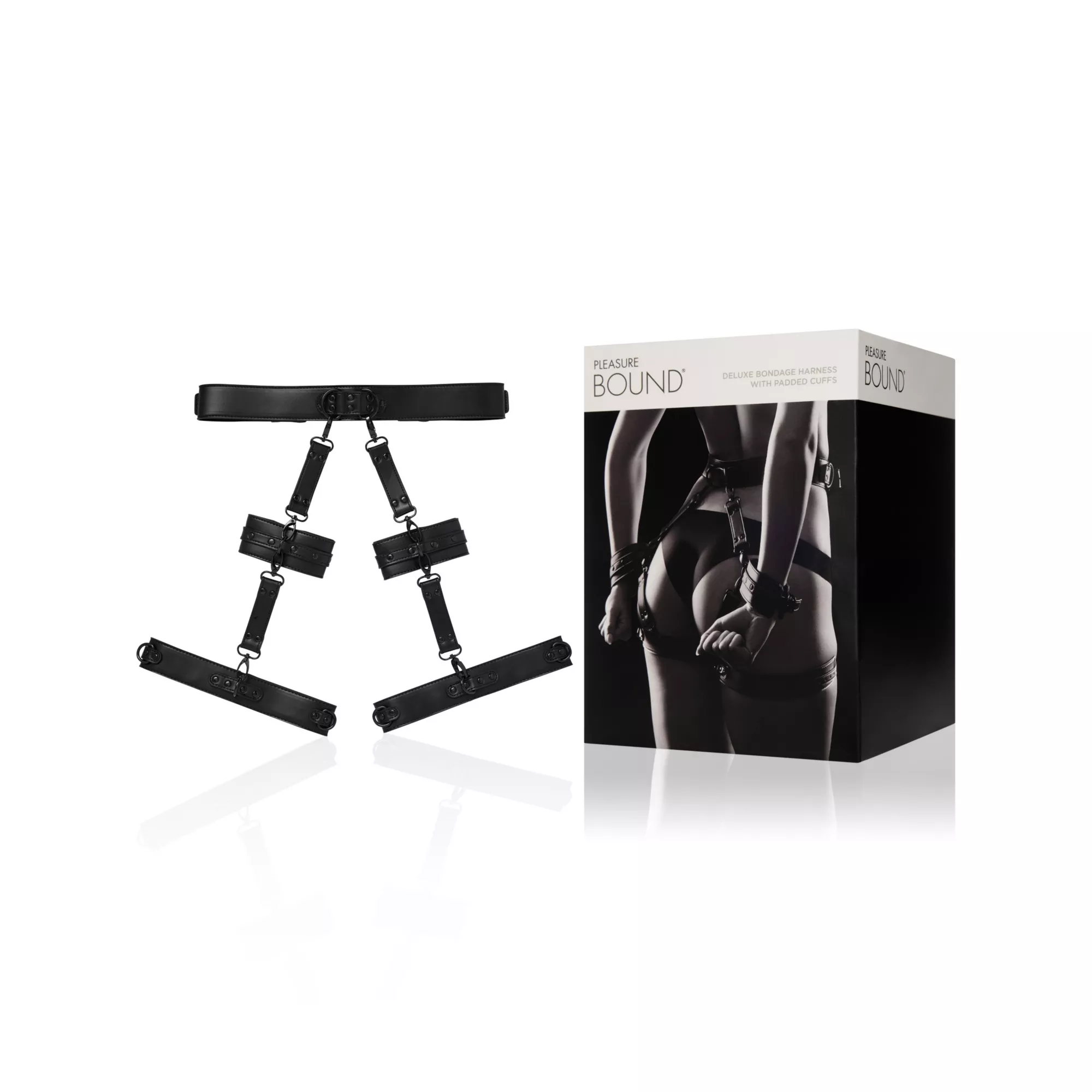 Deluxe Bondage Harness with Padded Cuffs - Pleasure Bound at Spencer's