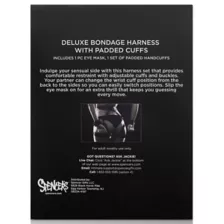Deluxe Bondage Harness with Padded Cuffs - Pleasure Bound at Spencer's