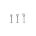 Multi-Pack CZ Labret Lip Rings 3 Pack - 16 Gauge at Spencer's