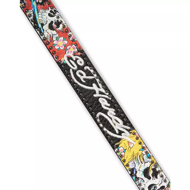 Ed Hardy Skull Stud Buckle Belt at Spencer's