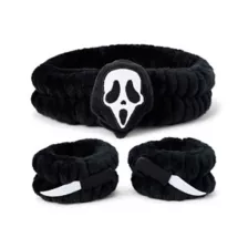 Ghost Face Headband and Wristbands Set at Spencer's