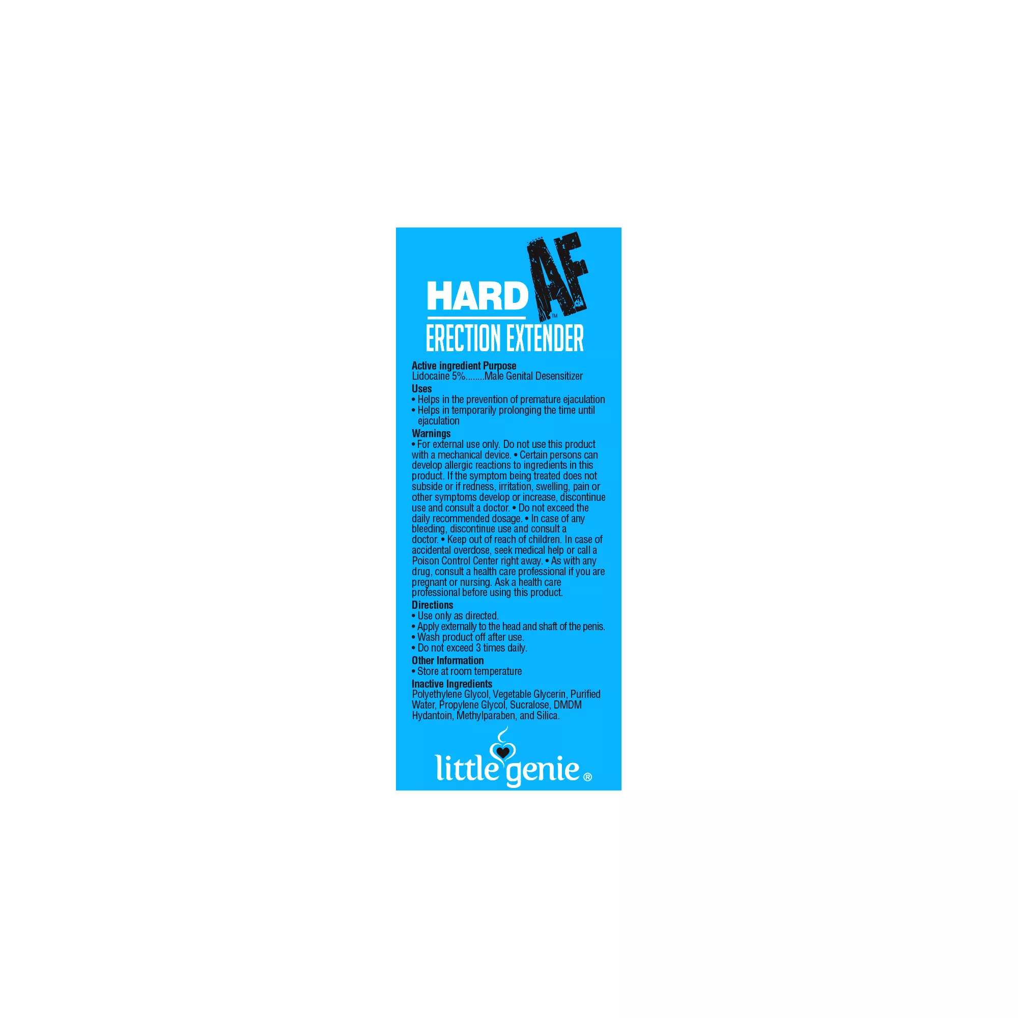 Hard AF Erection Extender Cream - 1.5 oz.