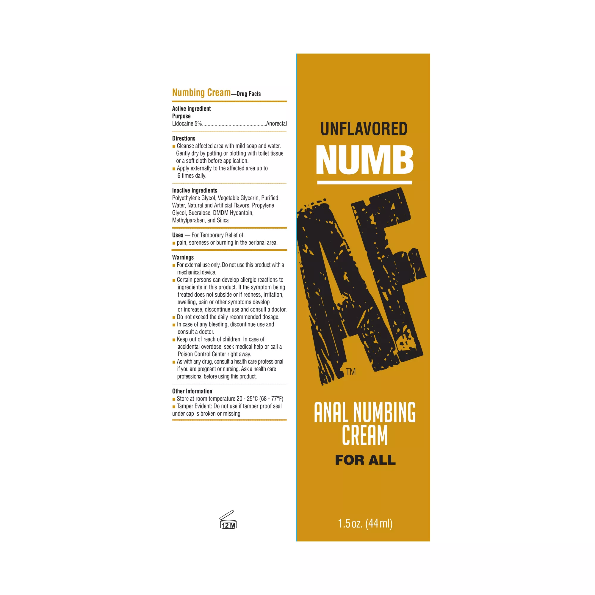 Numb AF Unflavored Anal Numbing Cream - 1.5 oz. at Spencer's