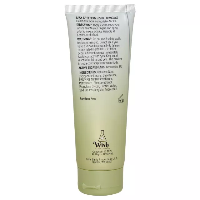 Juicy AF Desensitizing Lubricant - 4 oz. at Spencer's