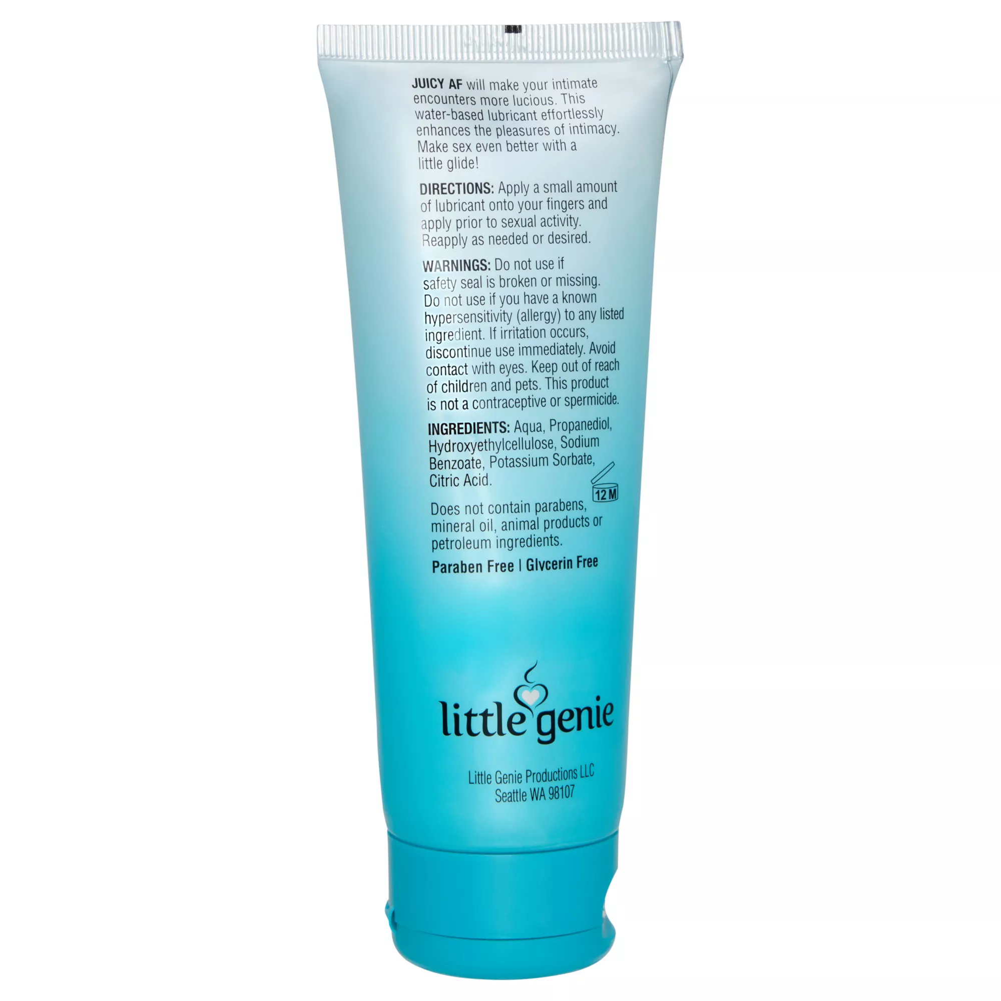 Juicy AF Natural Water-Based Lube - 4 oz.