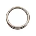 ASTM F-136 Titanium Silver-Tone Double Row Hinged Hoop Nose Ring - 18 Gauge at Spencer's