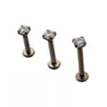 Multi-Pack Titanium Threadless Labret Lip Rings - 16 Gauge at Spencer's