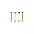 Multi-Pack Black CZ Gold-Plated Barbells 4 Pack - 14 Gauge at Spencer's
