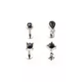 Multi-Pack Black Round Tear Drop Cartilage Earrings 4 Pack - 16 Gauge at Spencer's