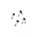 Multi-Pack Black Round Tear Drop Cartilage Earrings 4 Pack - 16 Gauge at Spencer's