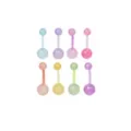 Multi-Pack Glow in the Dark Rainbow Belly Rings 8 Pack - 14 Gauge at Spencer's