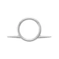 Silver-Plated ASTM F-136 Titanium Spiked Hinged Septum Ring - 16 Gauge at Spencer's