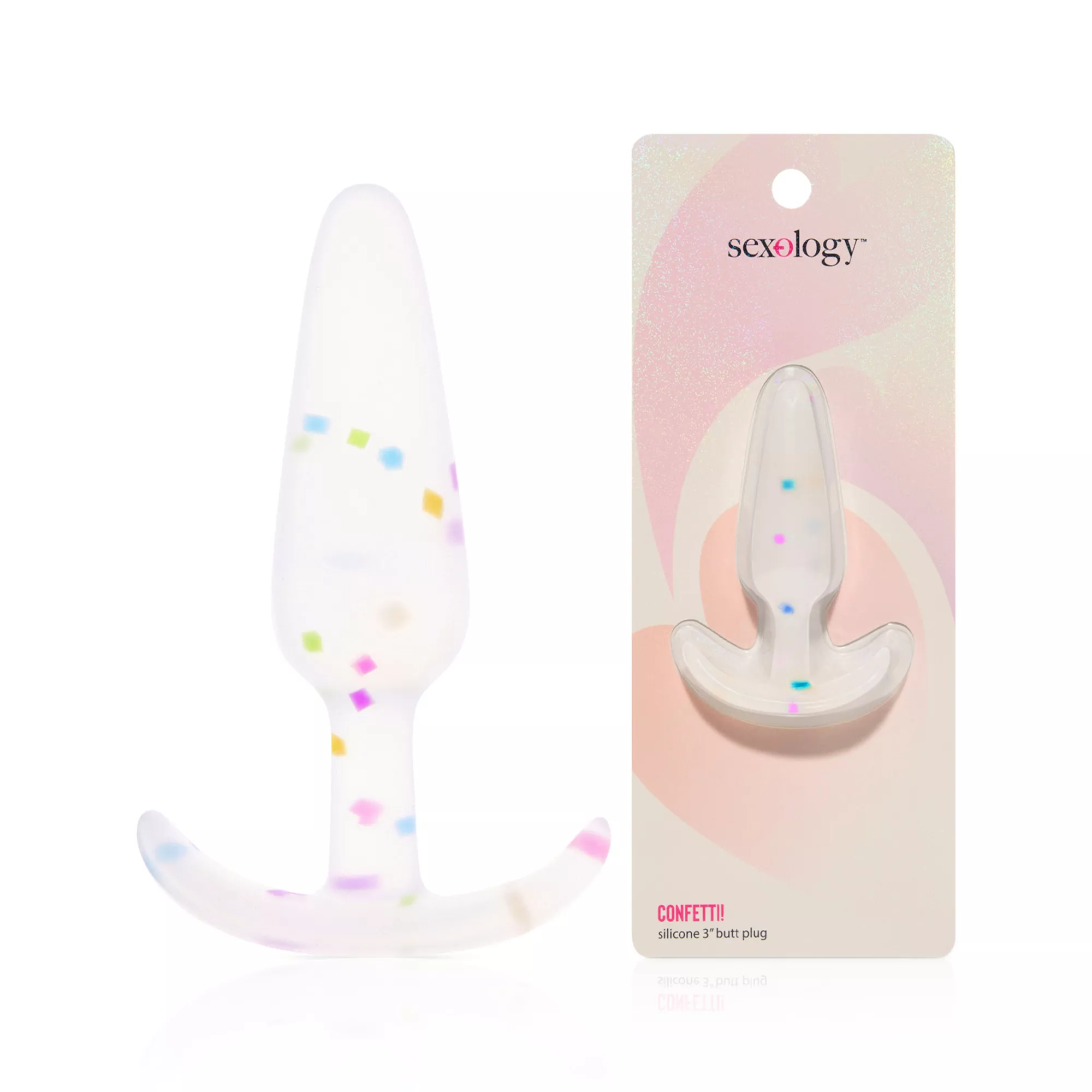 Confetti Butt Plug 3 Inch - Sexology at Spencer's