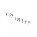 Multi-Pack CZ Cross and Heart Titanium Mixed Nose Rings 9 Pack - 20 Gauge at Spencer's