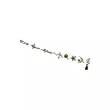 Multi-Pack Silver-Tone Titanium Celestial Snake Pin and Hoop Nose Rings 9 Pack - 20 Gauge at Spencer's