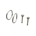 Multi-Pack Prong CZ Basic Titanium Hoop Nose Rings and Bone Nose Rings 4 Pack - 20 Gauge at Spencer's