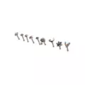 Multi-Pack CZ Groovy Icon Titanium Bone Nose Rings 9 Pack - 20 Gauge at Spencer's