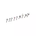 Multi-Pack CZ Groovy Icon Titanium Bone Nose Rings 9 Pack - 20 Gauge at Spencer's