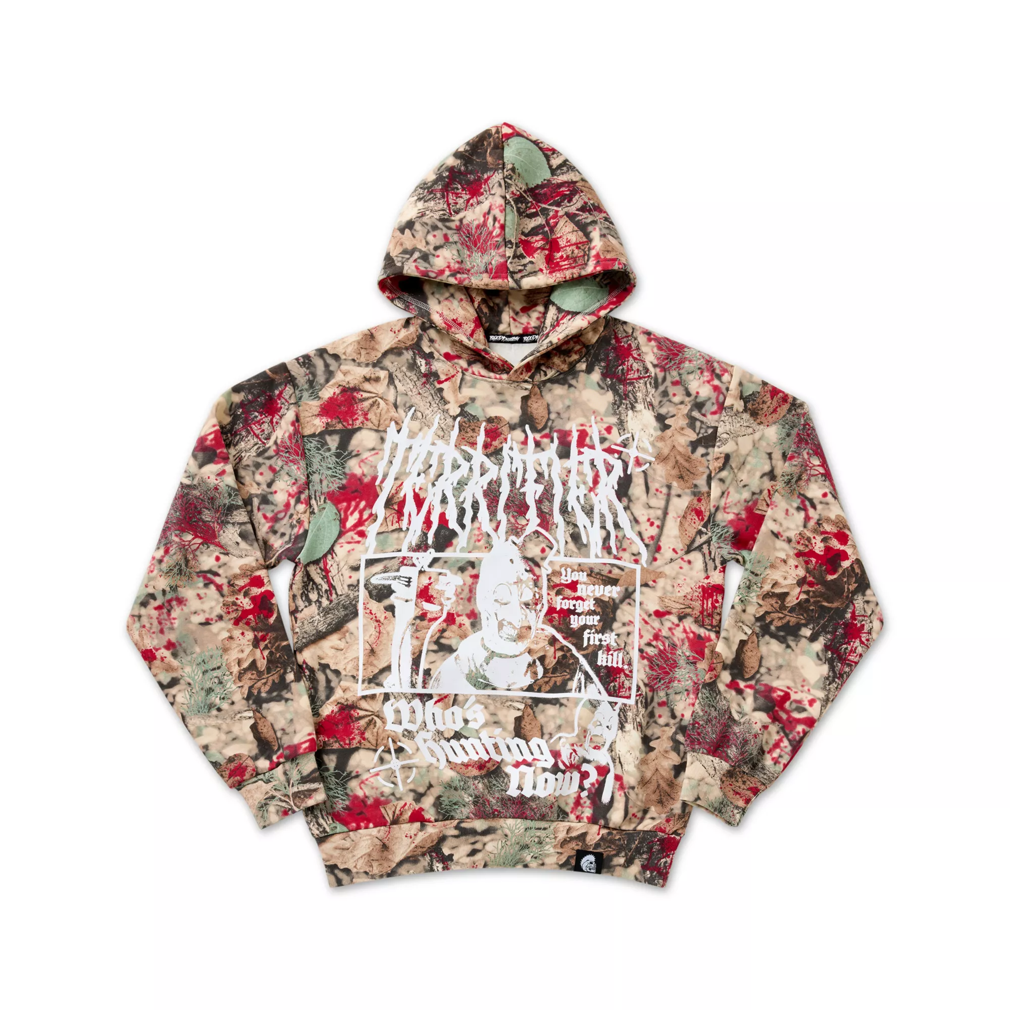 Terrifier x Bloody Disgusting Camo Hoodie at Spencer's