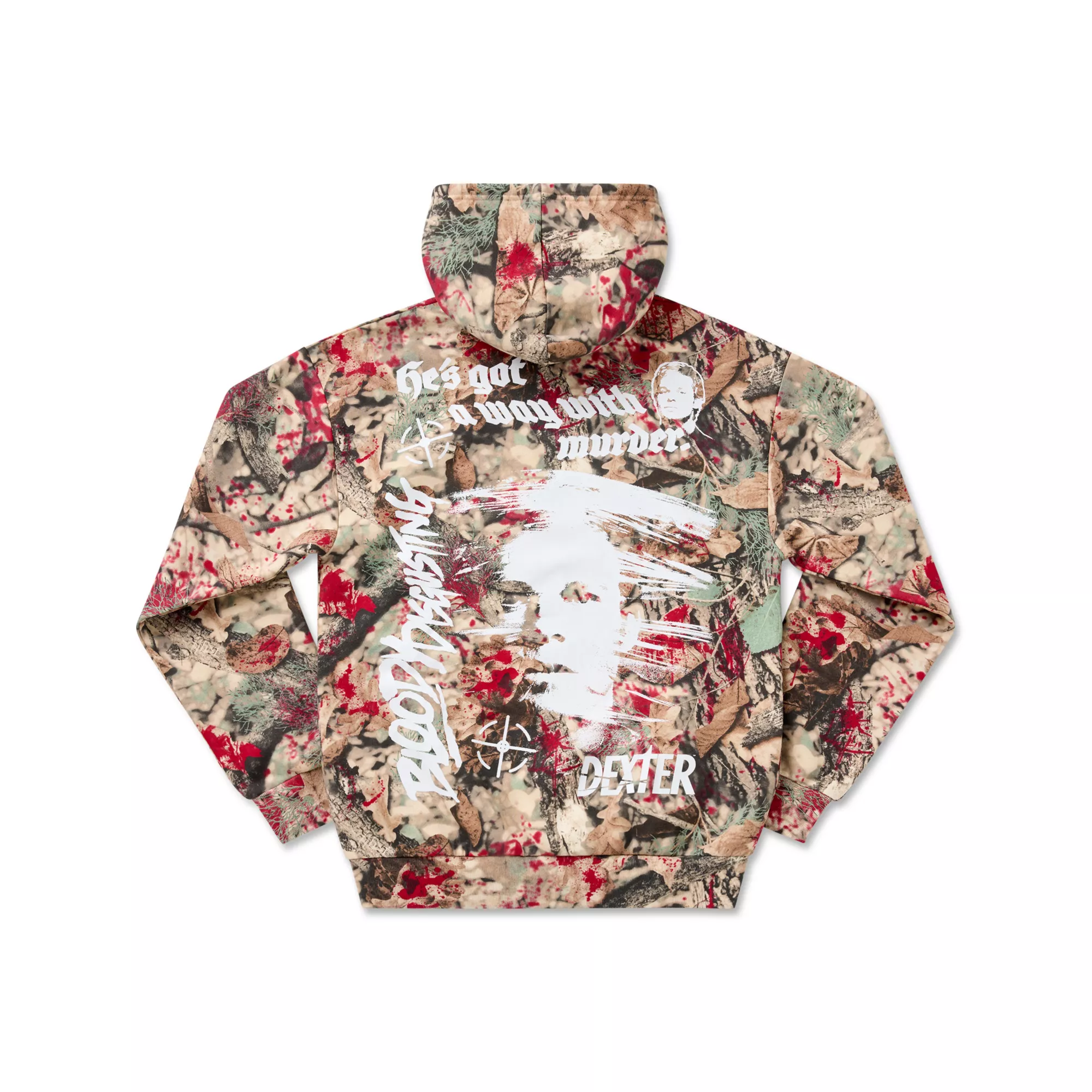Dexter x Bloody Disgusting Camo Hoodie at Spencer's
