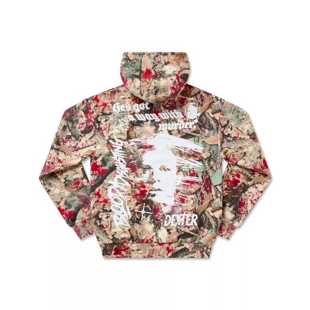 Dexter x Bloody Disgusting Camo Hoodie at Spencer's