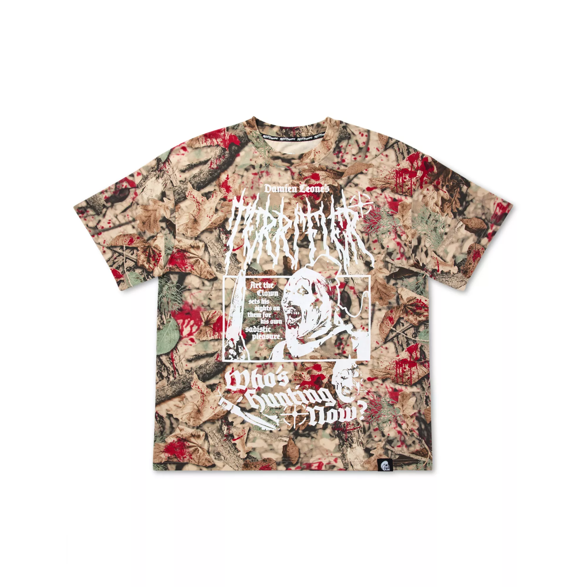 Terrifier x Bloody Disgusting Who's Hunting Now T Shirt at Spencer's