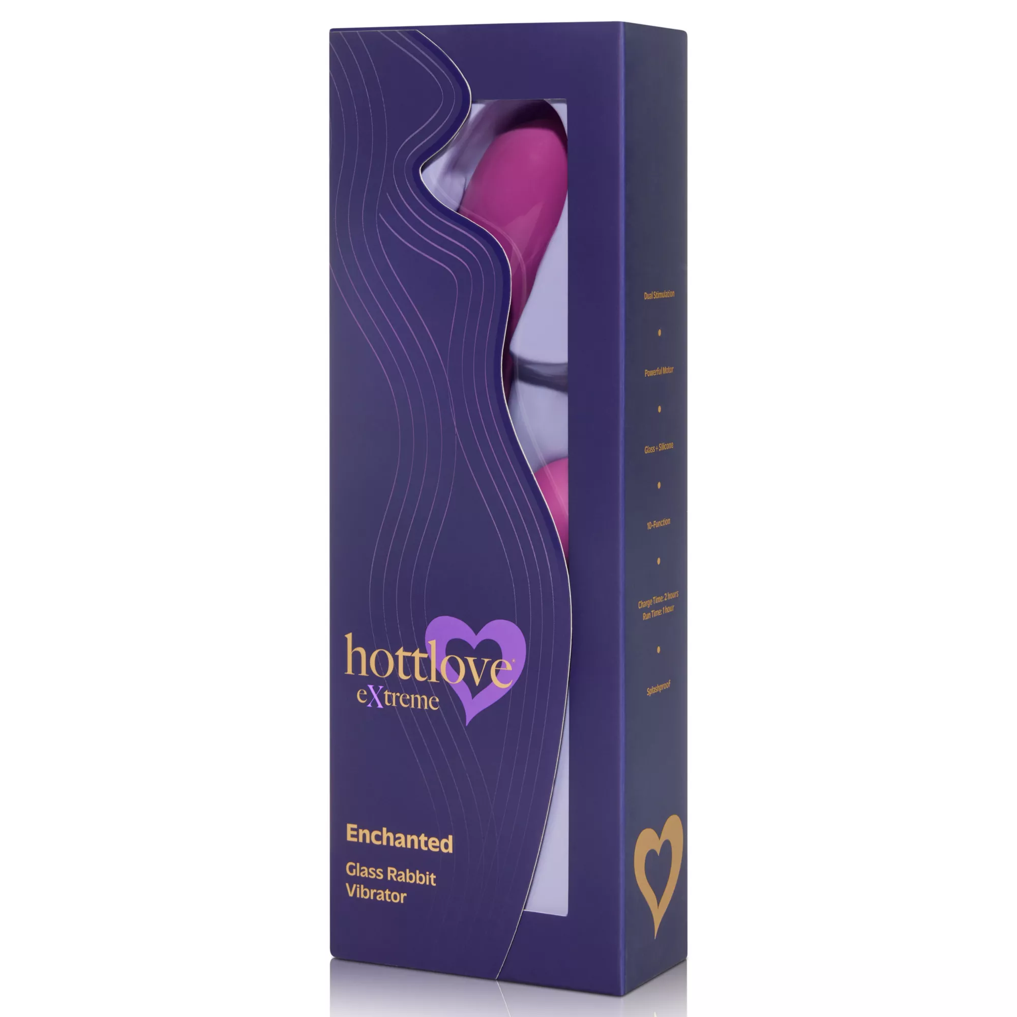 Hott Love Extreme Enchanted Glass Rabbit Vibrator at Spencer's