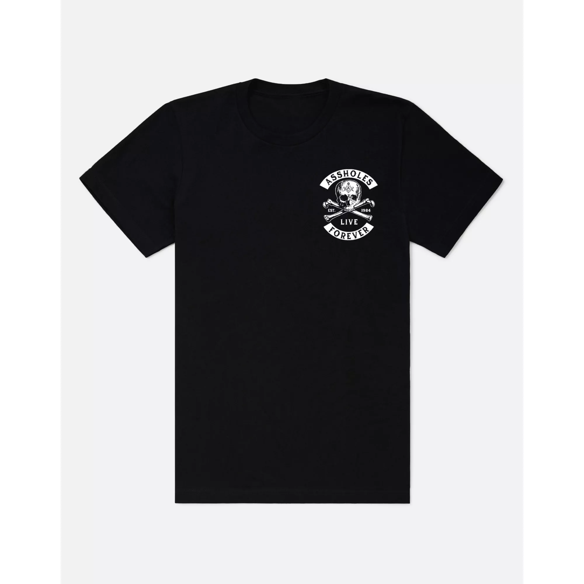 Assholes Live Forever Skull T Shirt at Spencer's