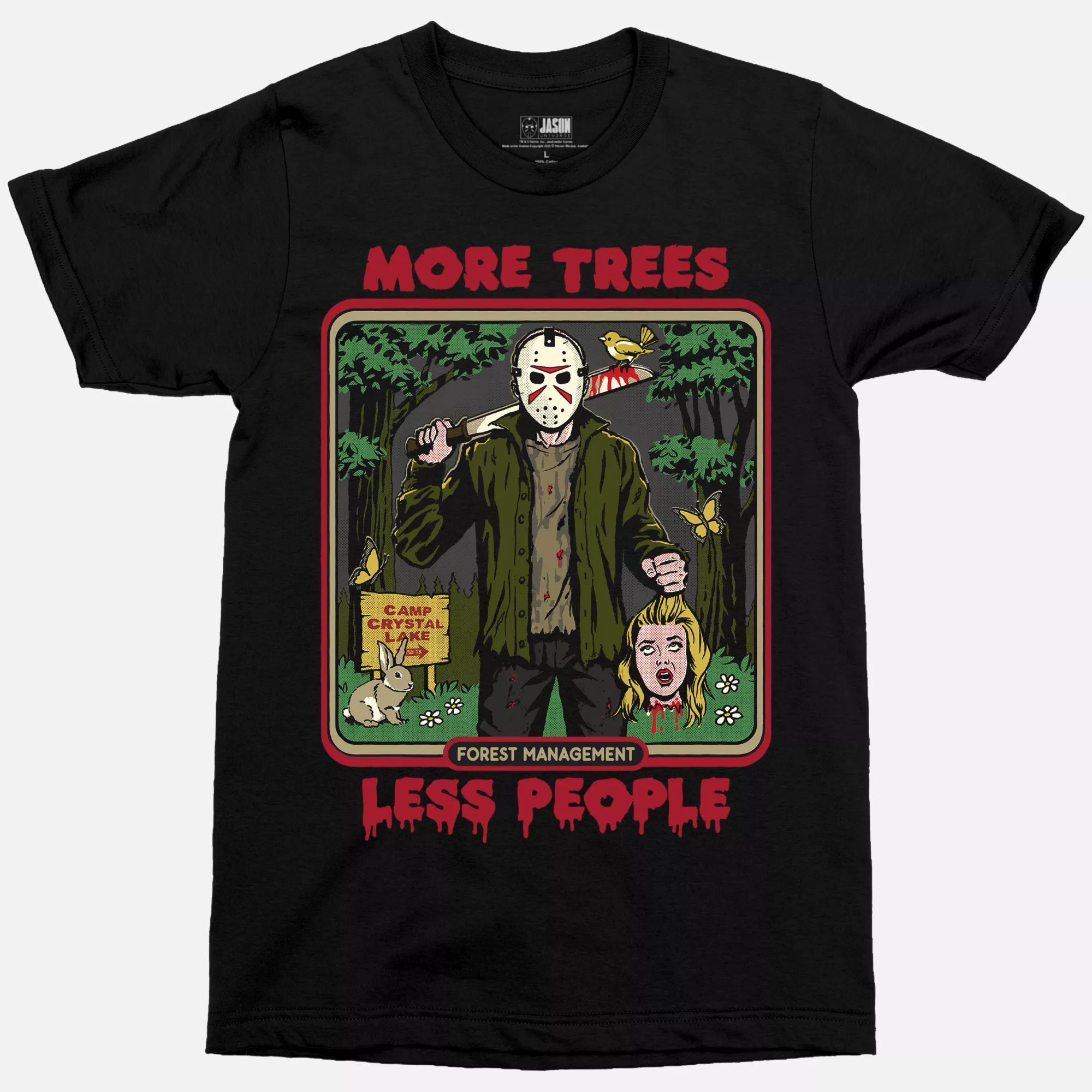 Jason Universe More Trees Less People T Shirt - Steven Rhodes at Spencer's