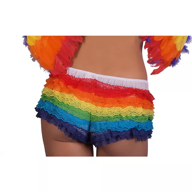 Rainbow Ruffle Bloomers at Spencer's